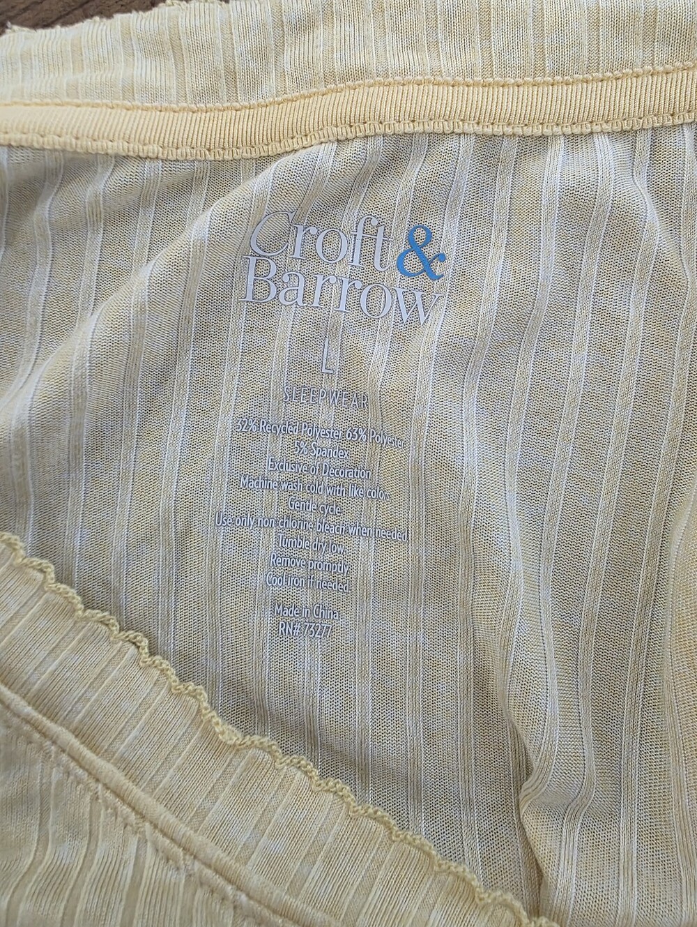 Croft & Barrow 2 Piece Pajama Tank Top & Shorts Set * Large !! * - Picture 6 of 7